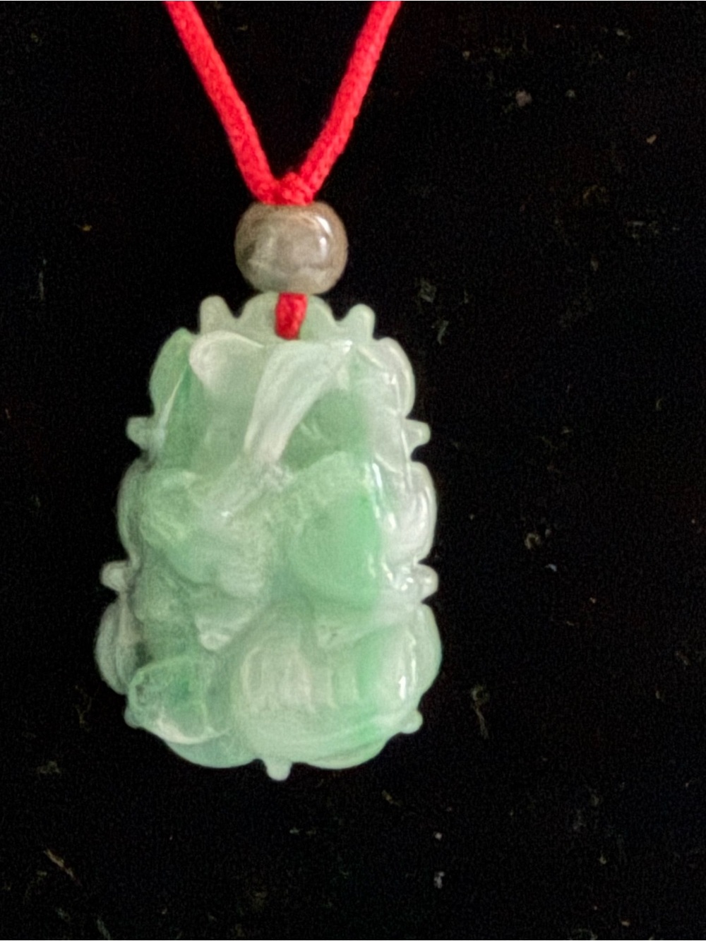 Carved Jade rabbit pendant
